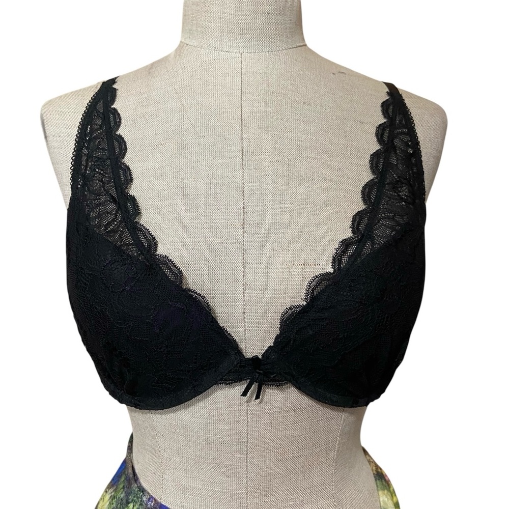 GEORGE Black Lace Bra